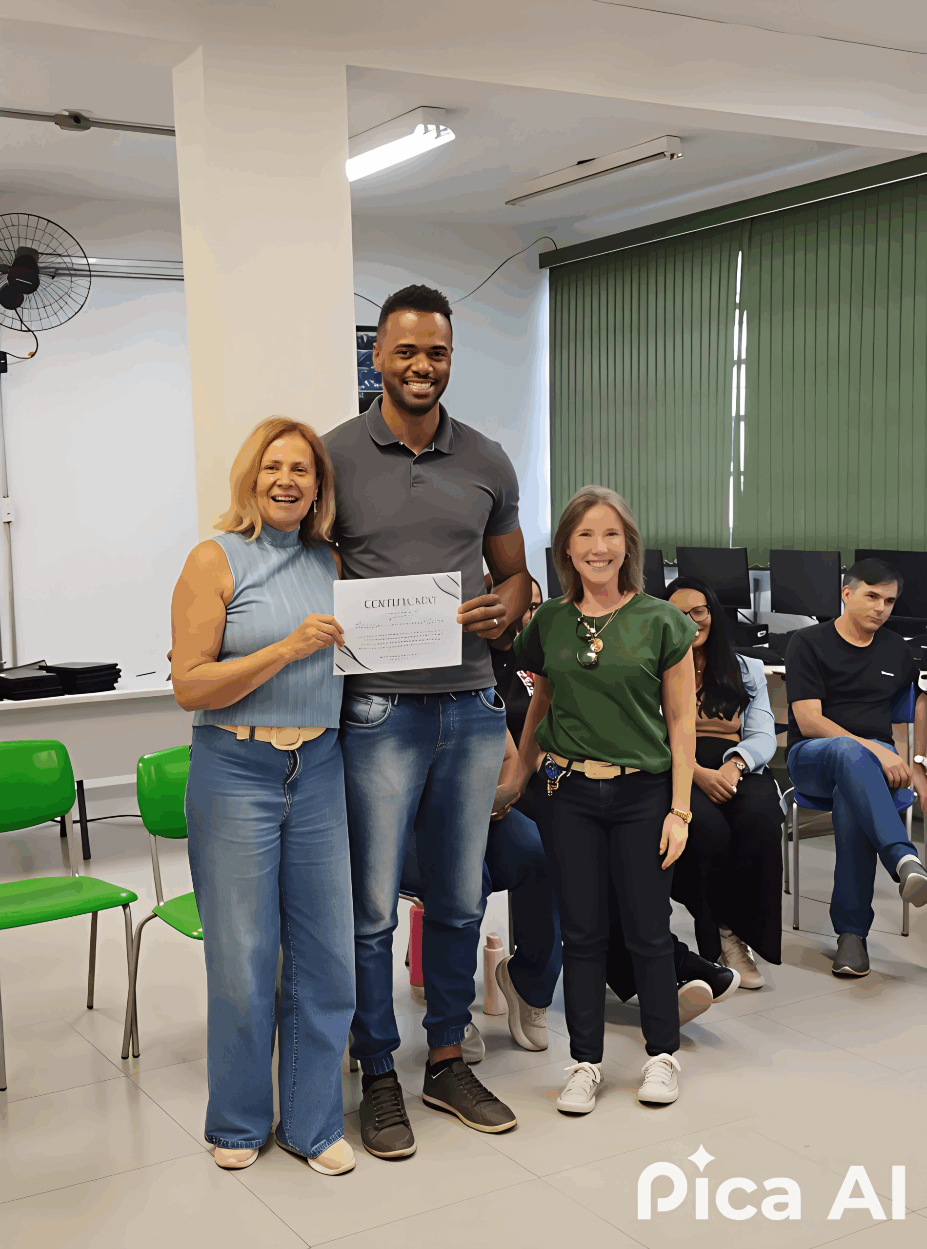 Mila, Darlan e Ana Paula